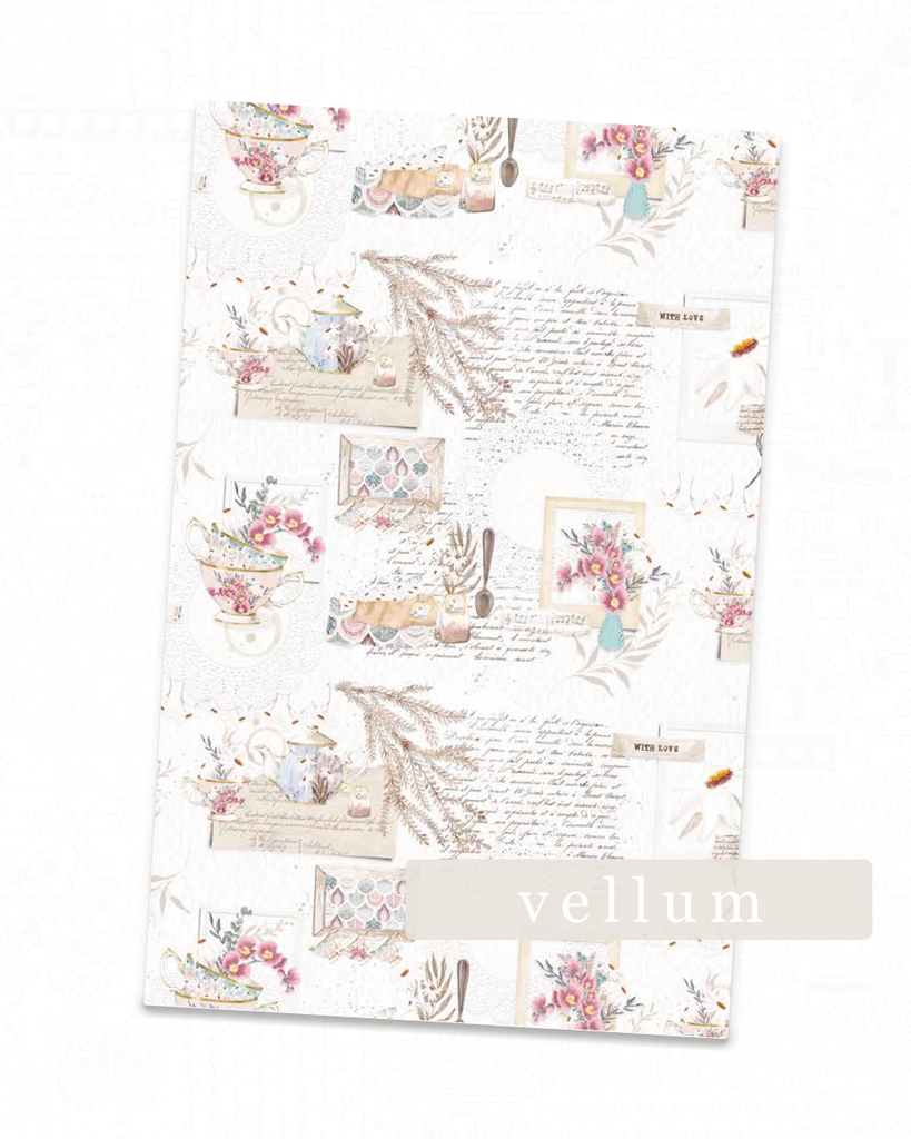 Seven Collection | Vintage Tea Scene Vellum
