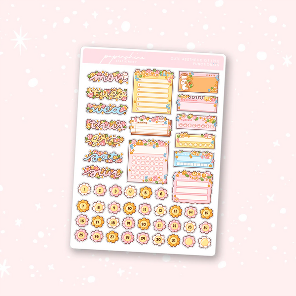 PAPERSHIRE || Cute Aesthetics Journaling Kit Functionals P11