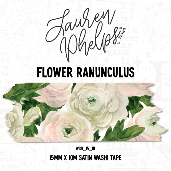 Flower Ranunculus Washi Bundle