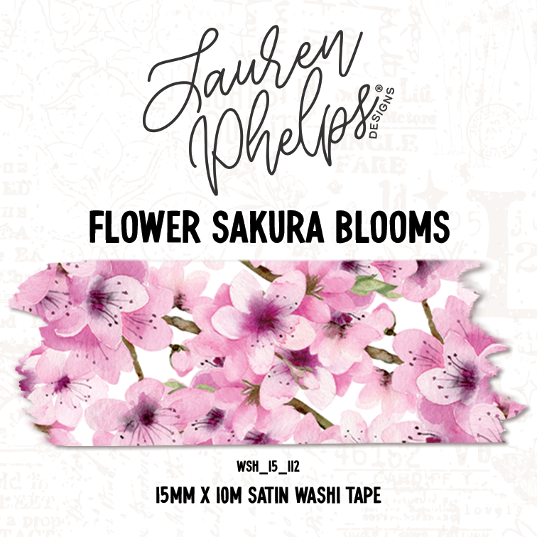 Flower Sakura Blooms 15mm Washi