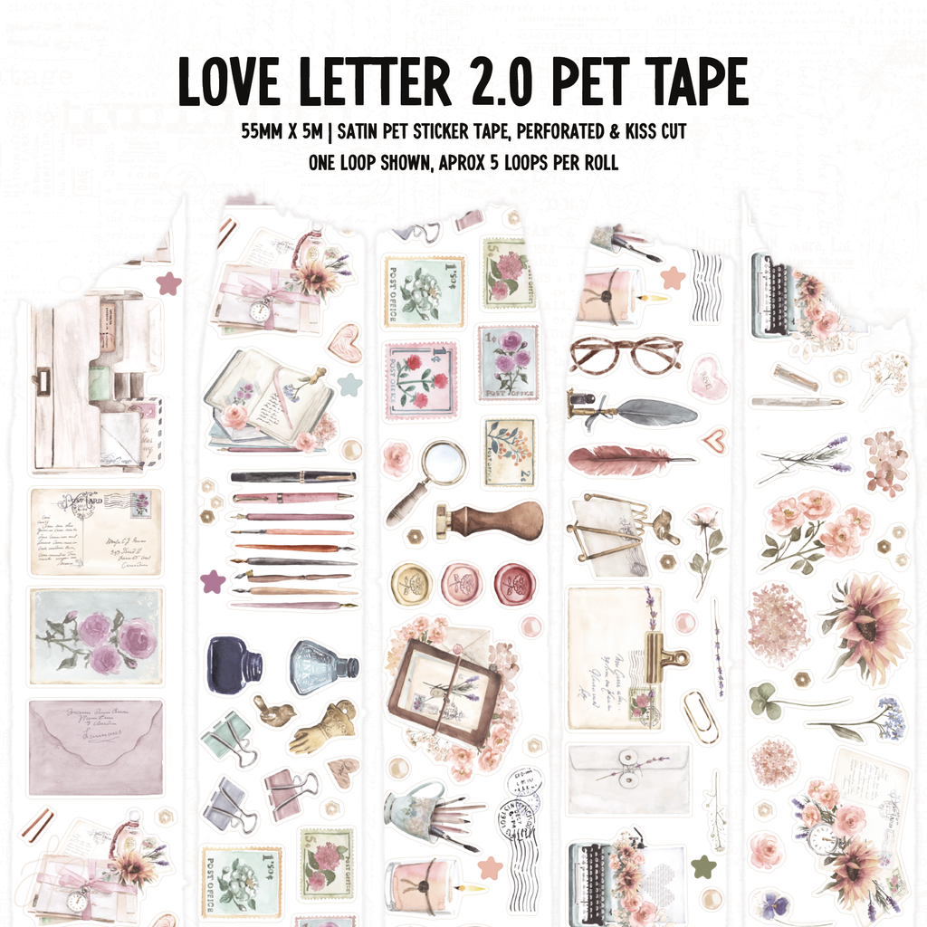 Love Letter 2.0 | Satin P.E.T. Tape 55mm