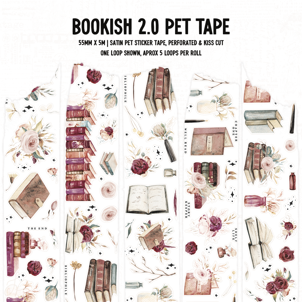 Bookish 2.0 | Satin P.E.T. Tape 55mm