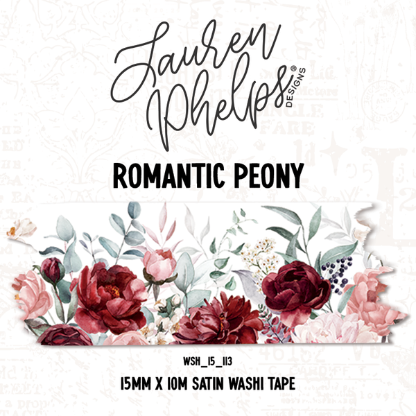 Romantic Peony Washi Bundle