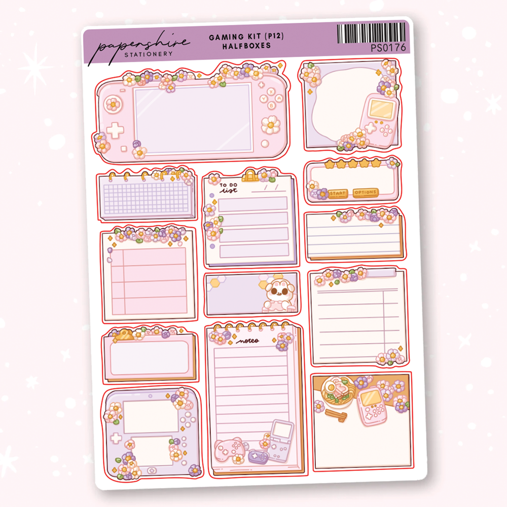 PAPERSHIRE || Gaming Journaling Kit Halfboxes P12