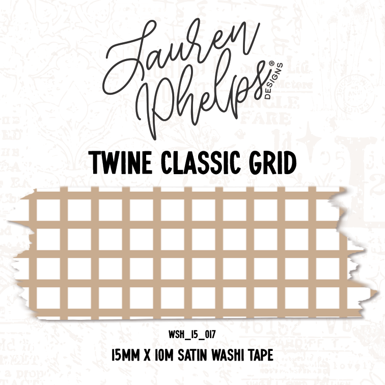 Twine Classic Grid 15mm washi