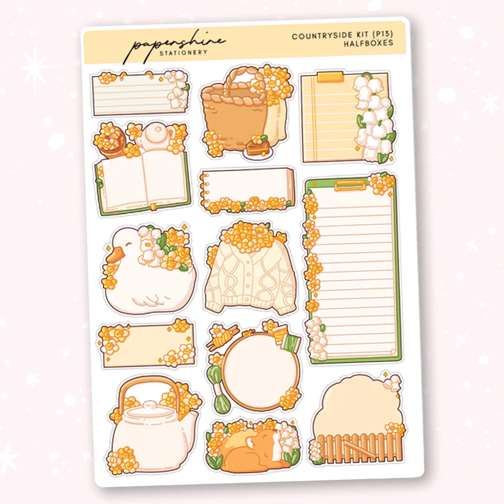 PAPERSHIRE || Countryside Journaling Kit Halfboxes P13