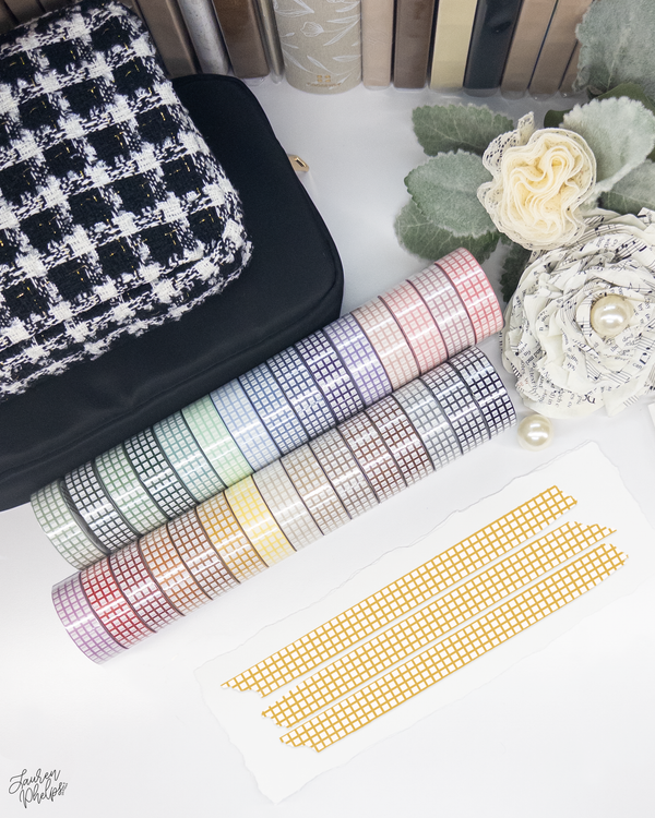 Amber Classic Grid 15mm washi