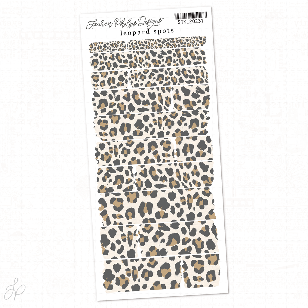 Leopard Spots | Washi Strips Sheet