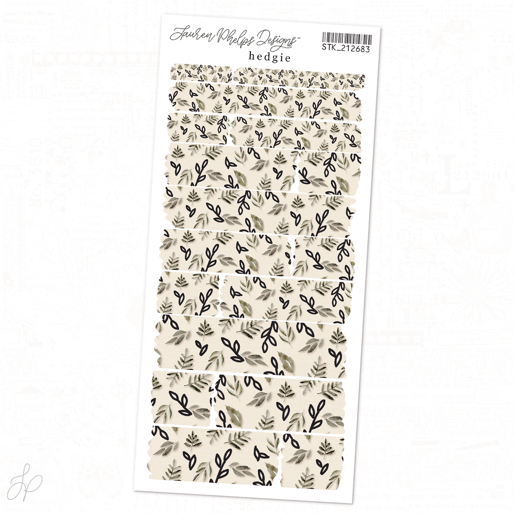 Hedgie | Sheet 3 | Washi Strips Sheet