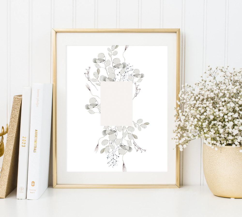 Moon Child Eucalyptus Frame Vellum