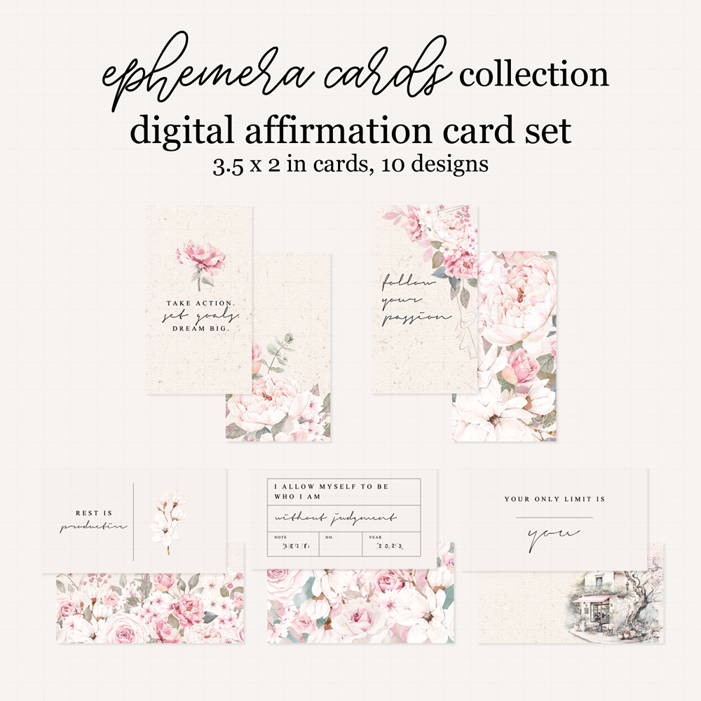 Digital Grand Park Way Affirmation Card Set