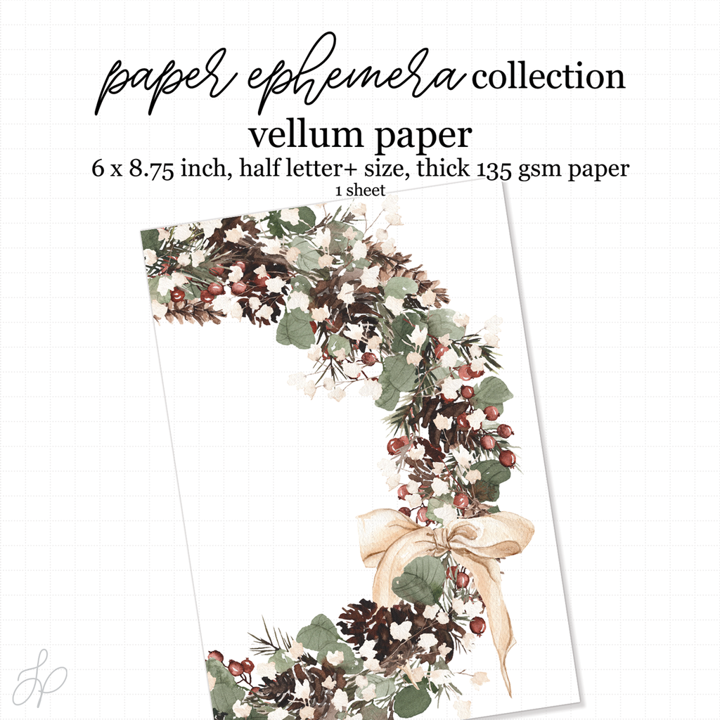 Evergreen Collection | 'Wreath' Vellum