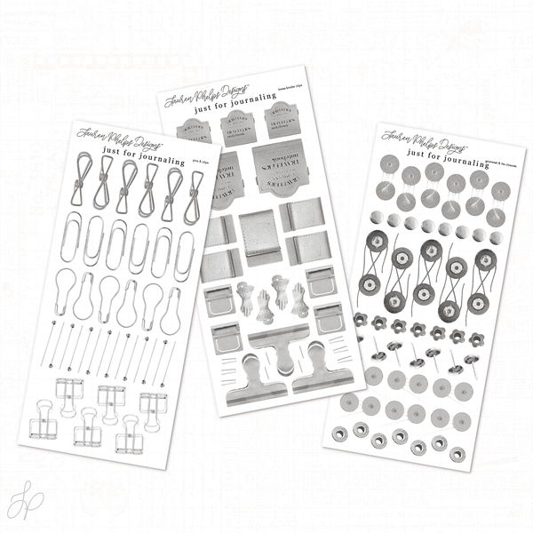 Journaling Vintage Clips Set of 3