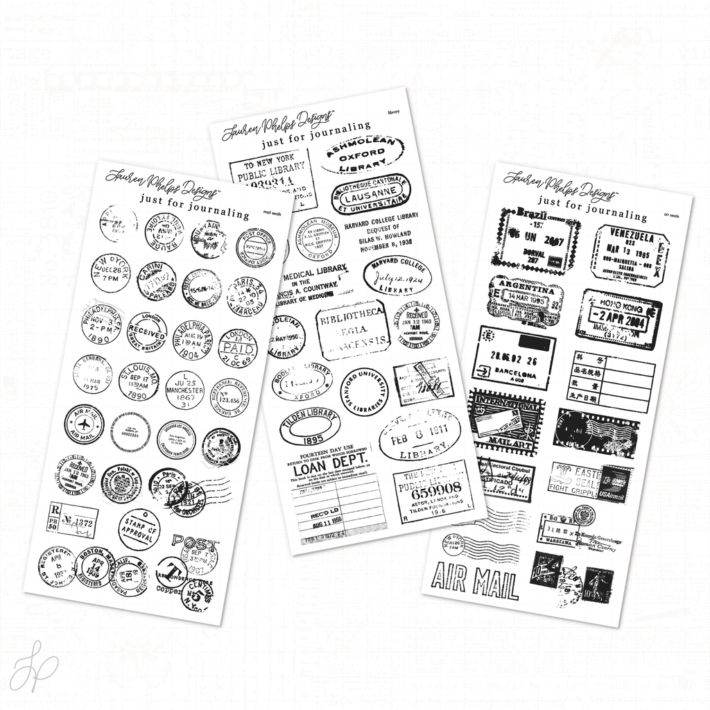 Journaling Vintage Seals Set of 3