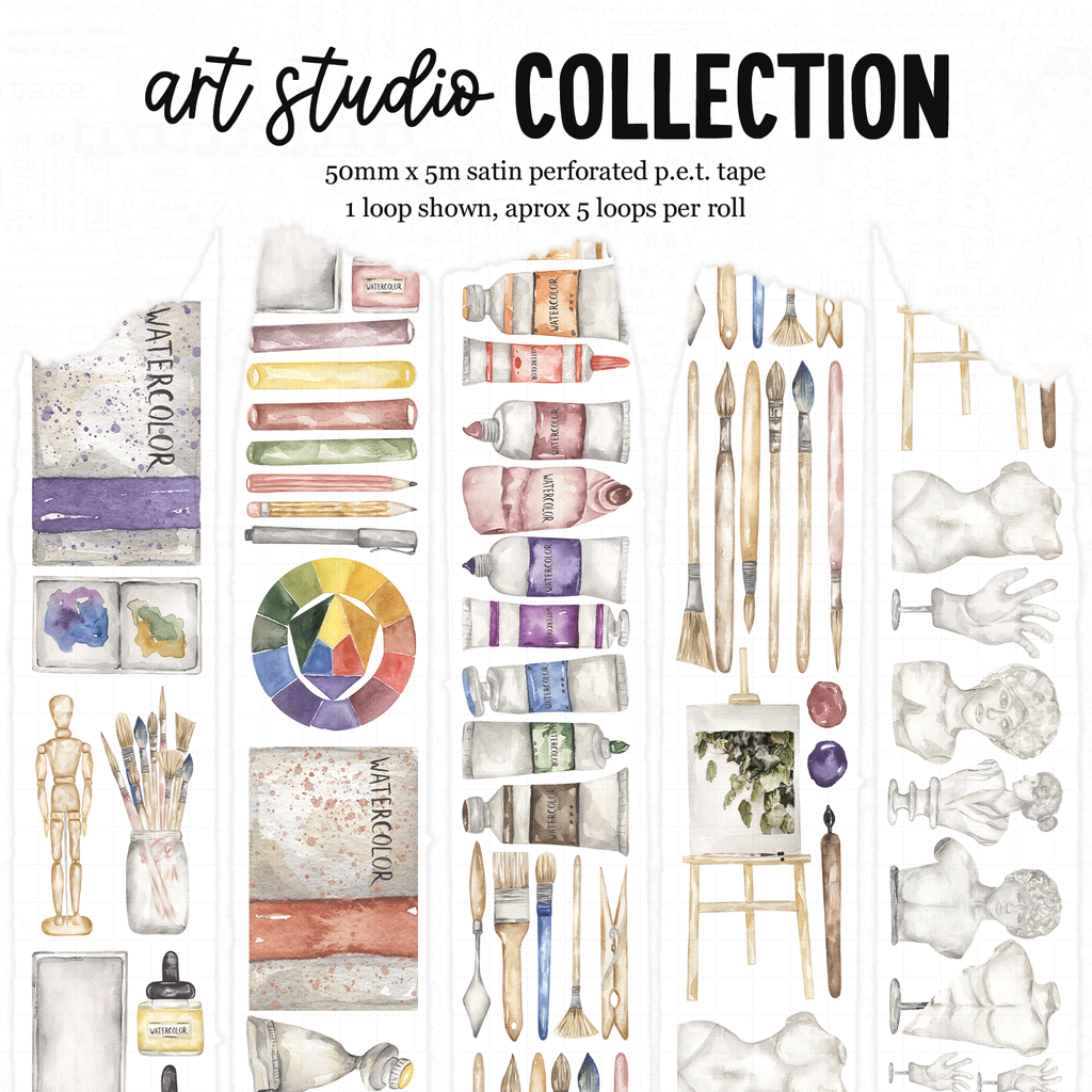 Artist Collection Perforated Satin P.E.T. Tape 50mm