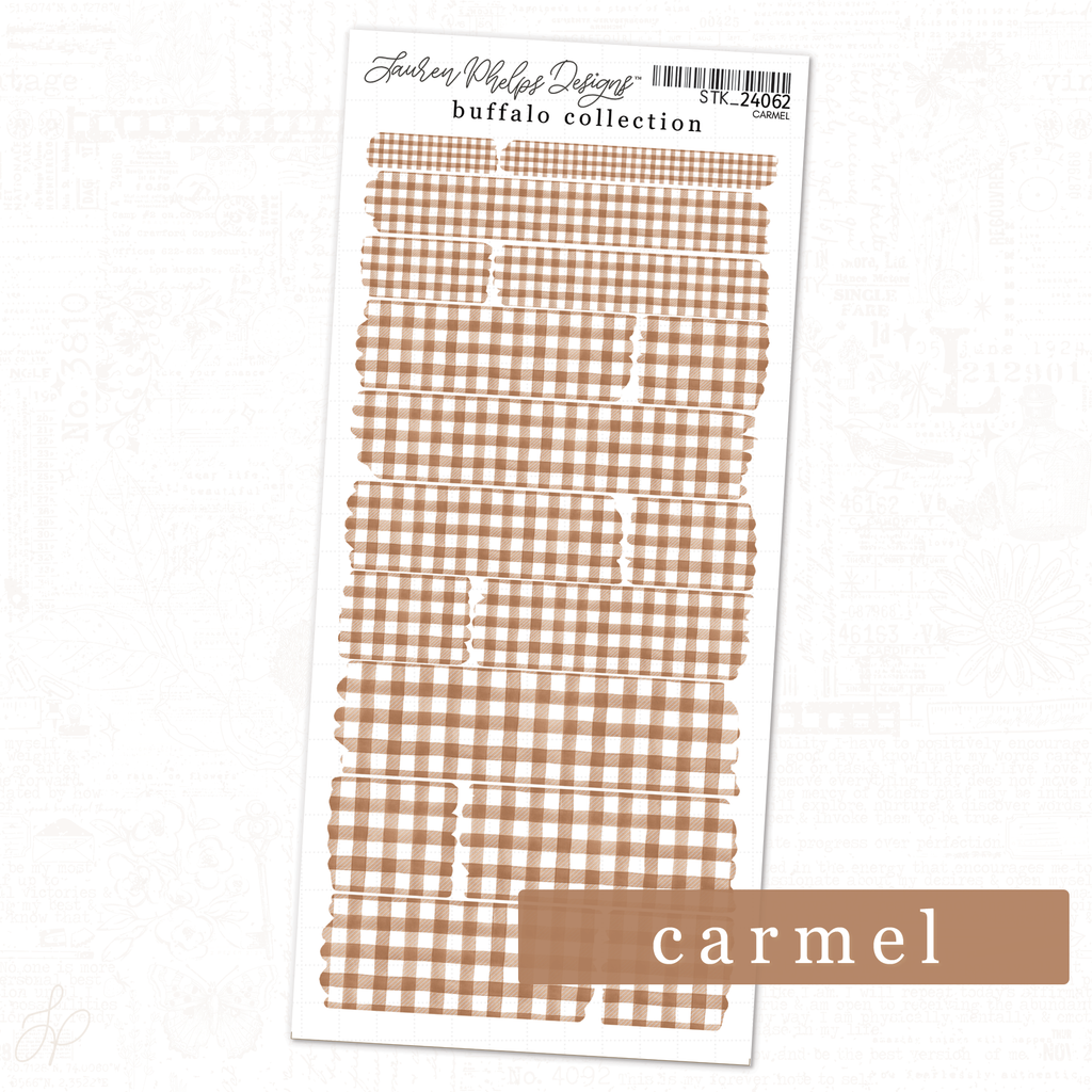Buffalo Collection | Carmel | Washi Strips Sheet