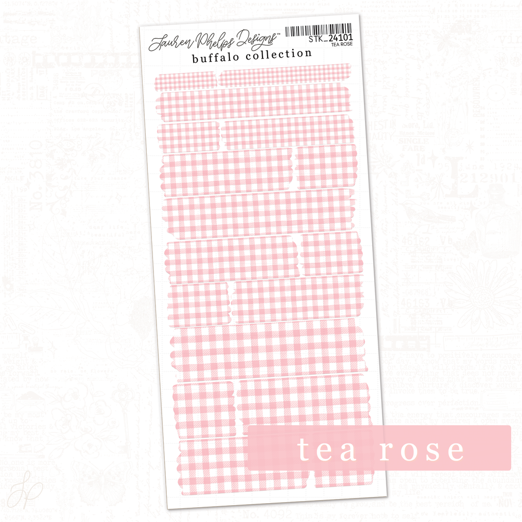 Buffalo Collection | Tearose | Washi Strips Sheet