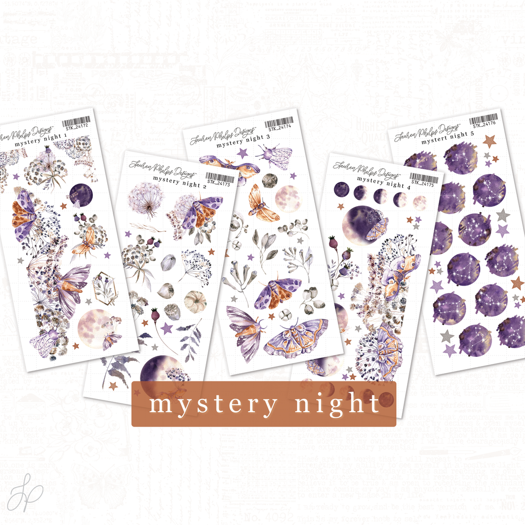 Mystery Night Sticker Bundle | Set of 9