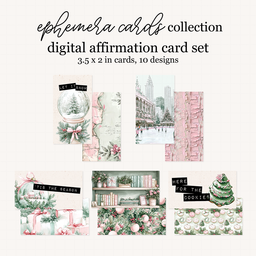 PINKMAS Collection Affirmation Card Set Freebie