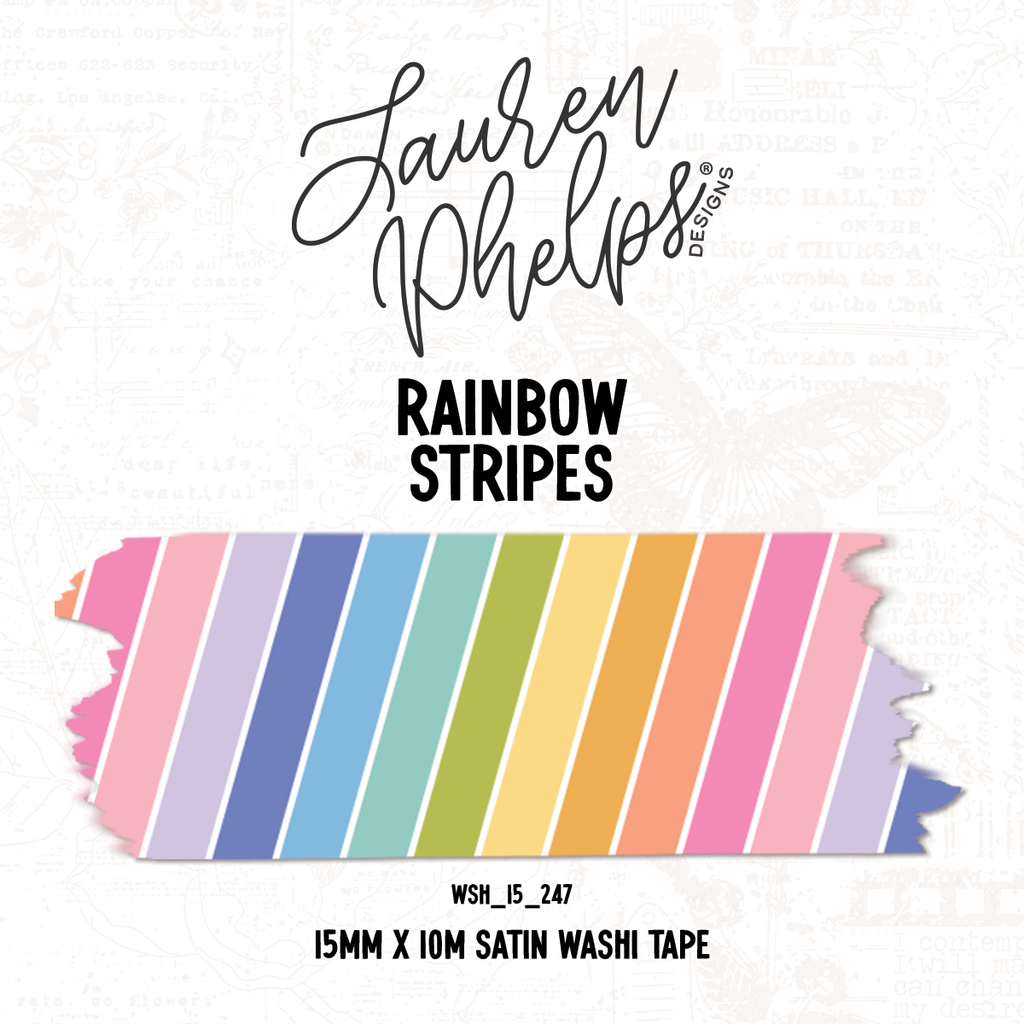 Rainbow Stripes | 15mm washi