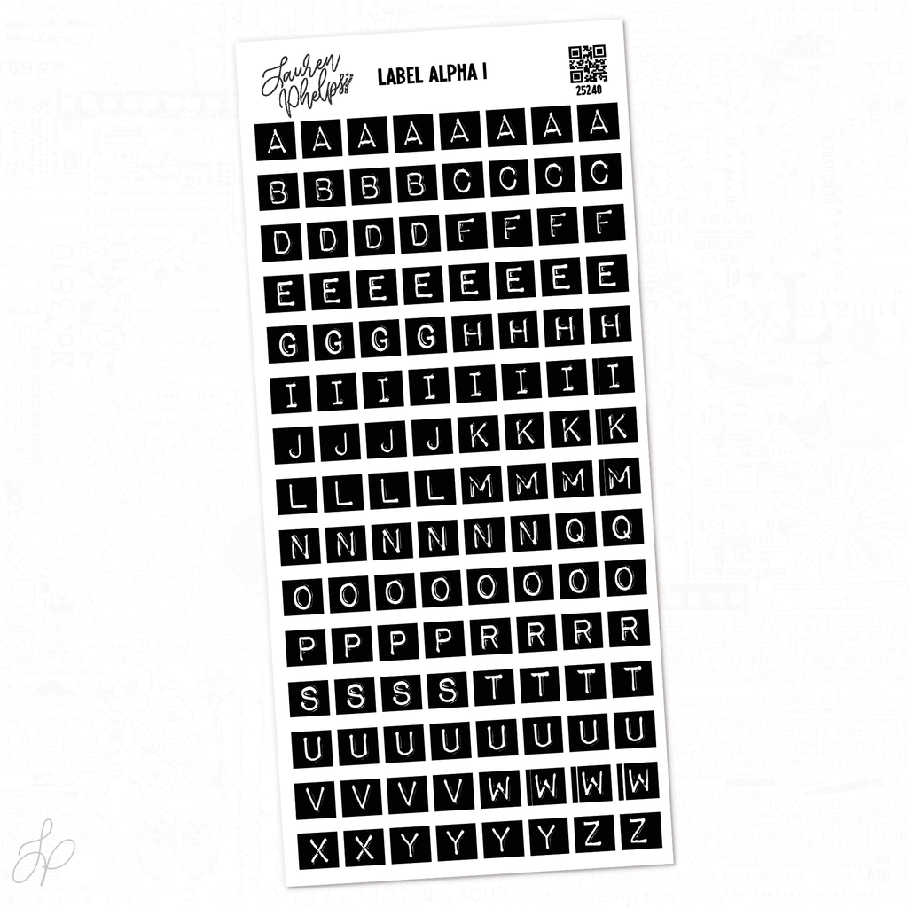Alpha Black Label Maker | Vinyl
