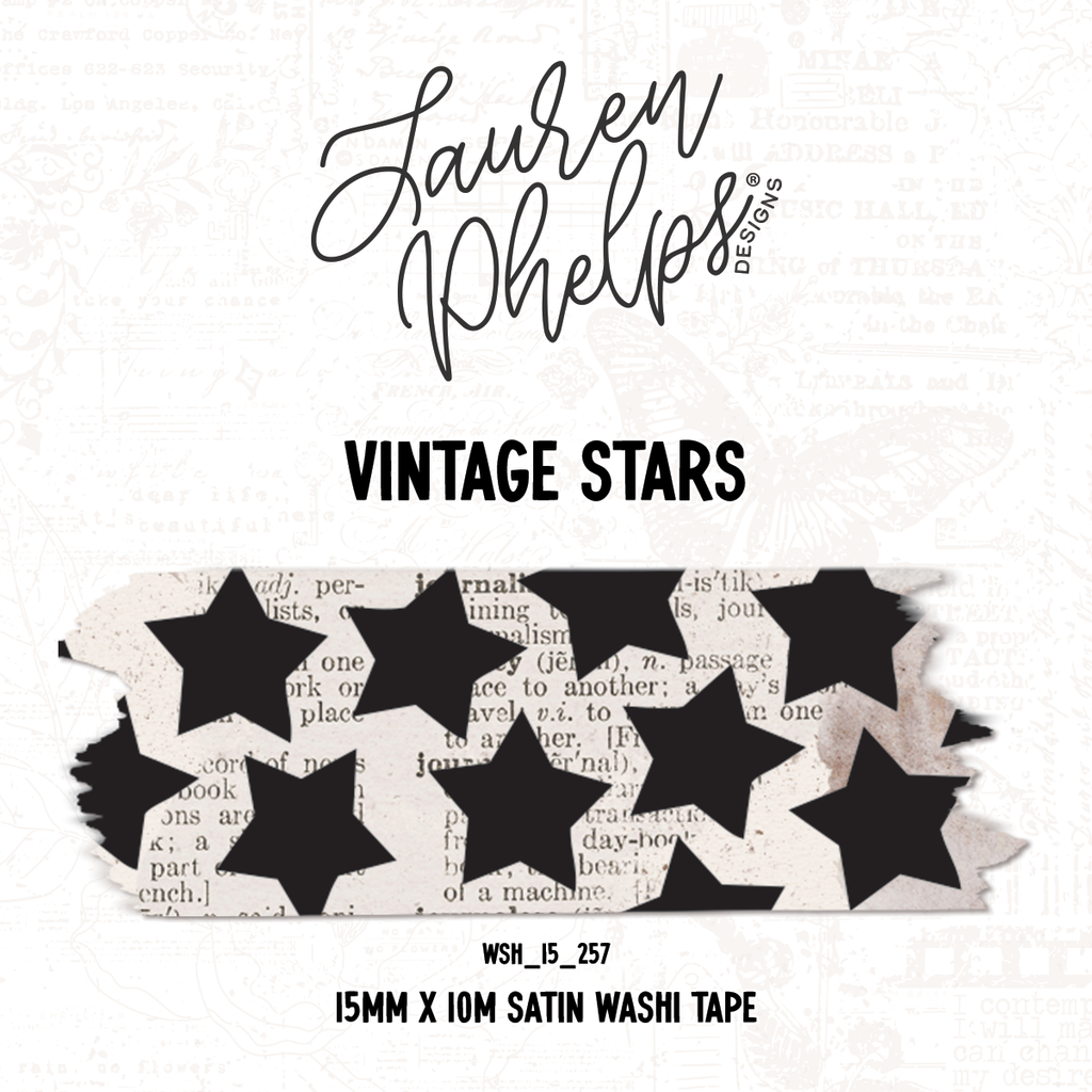 Vintage Stars | 15mm washi