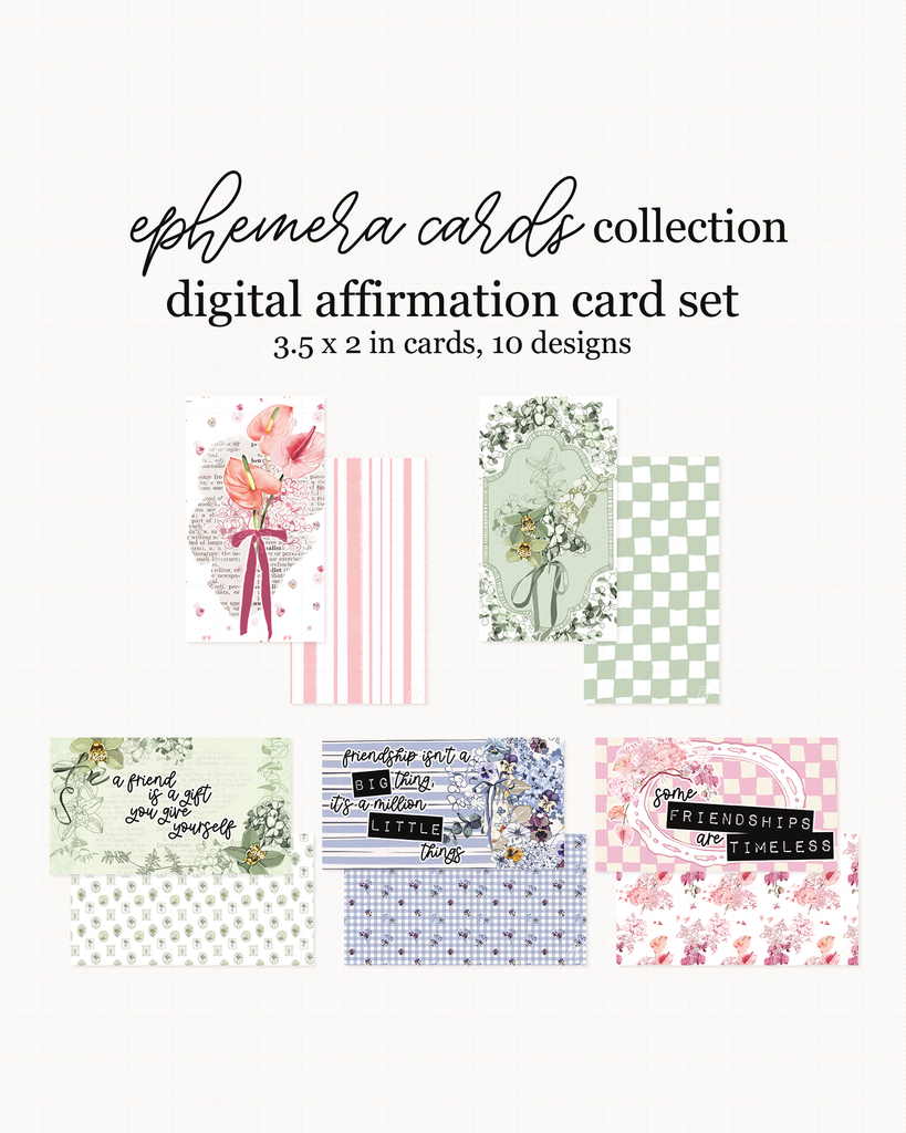 Blooming Anniversary Collection Affirmation Card Set Freebie