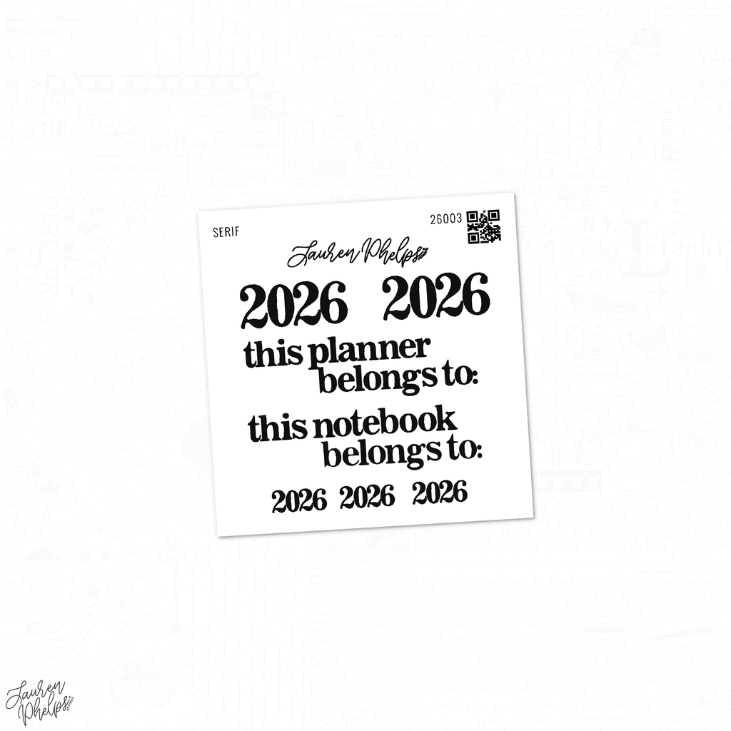 Serif 2026 Sticker Sheet