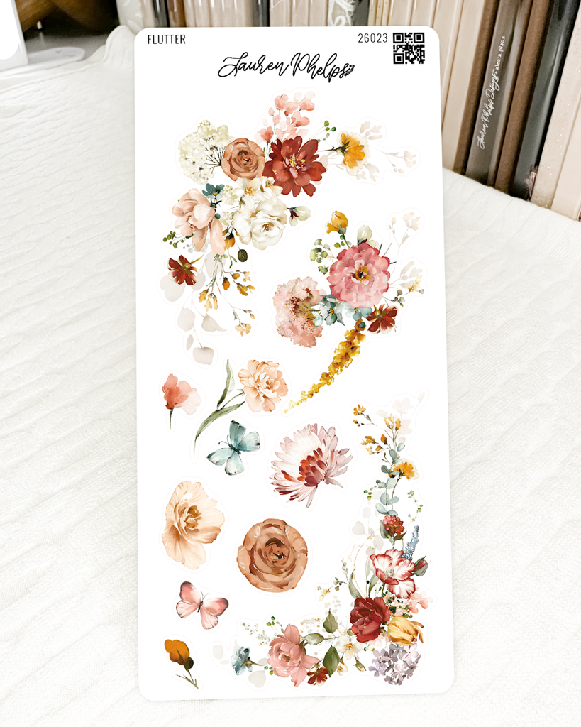 Flutter Collection | Deco 1 Sticker Sheet