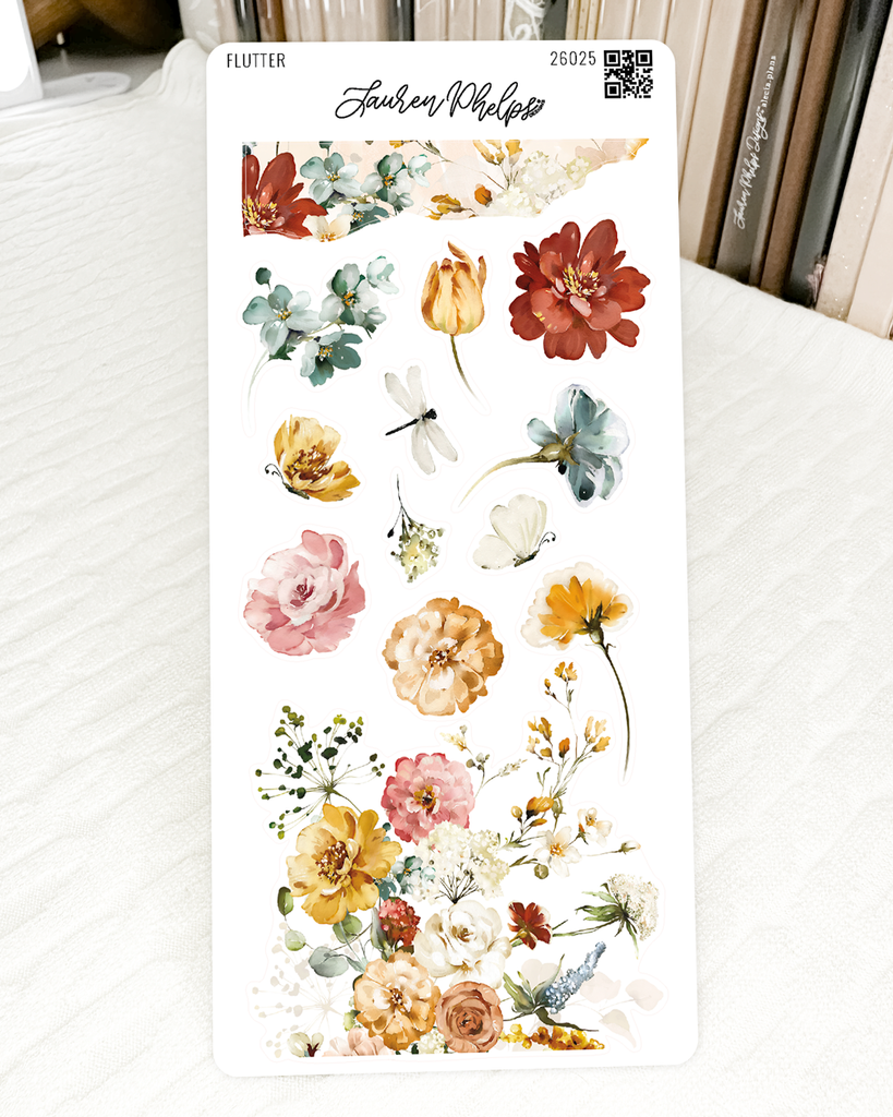 Flutter Collection | Deco 3 Sticker Sheet