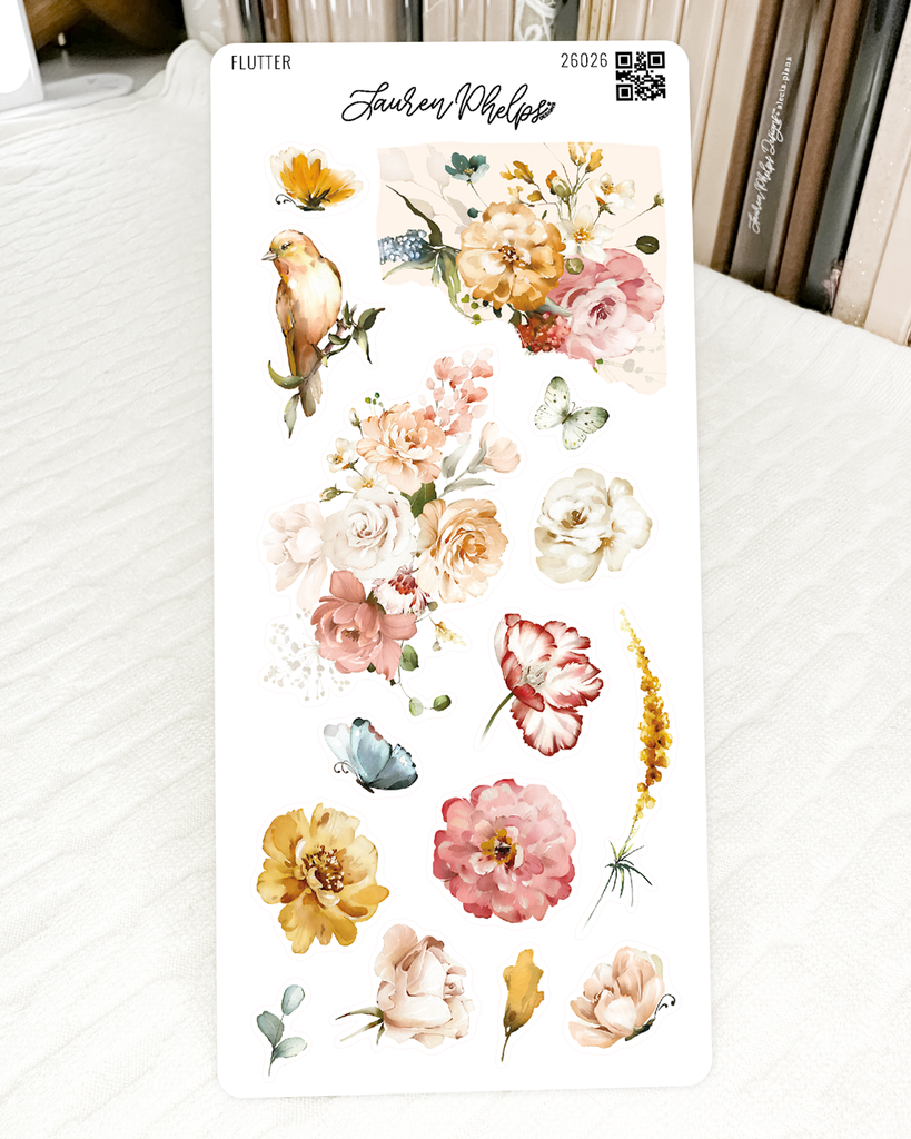 Flutter Collection | Deco 4 Sticker Sheet