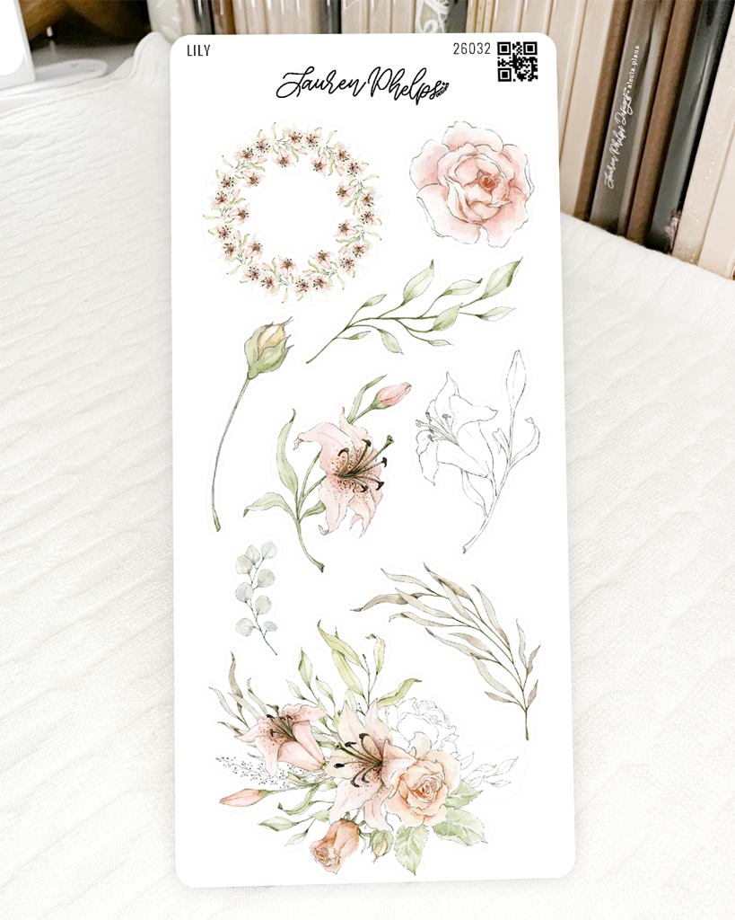 Lily Collection | Deco 3 Sticker Sheet