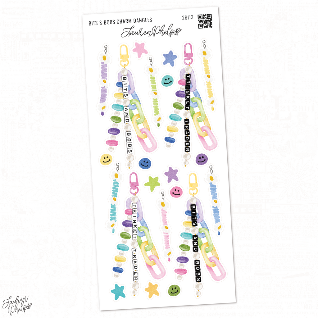 Bits & Bobs Charm Dangles Deco Sticker Sheet