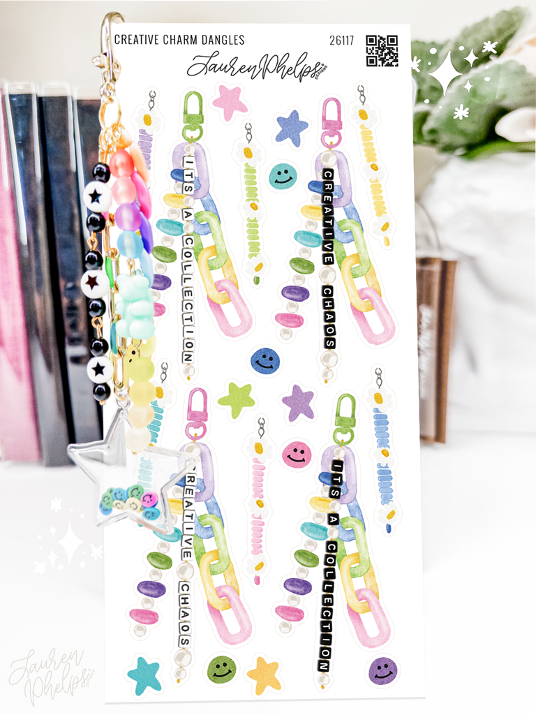 Creative Charm Dangles Deco Sticker Sheet