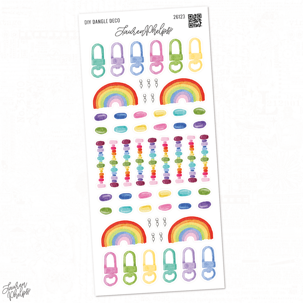 DIY Dangle Deco Sticker Sheet