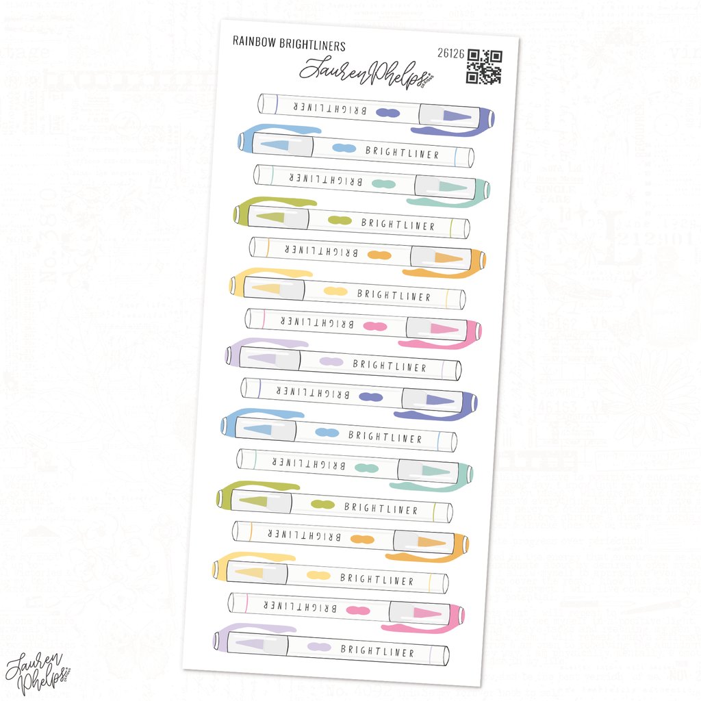 Rainbow Brightliner Deco Sheet