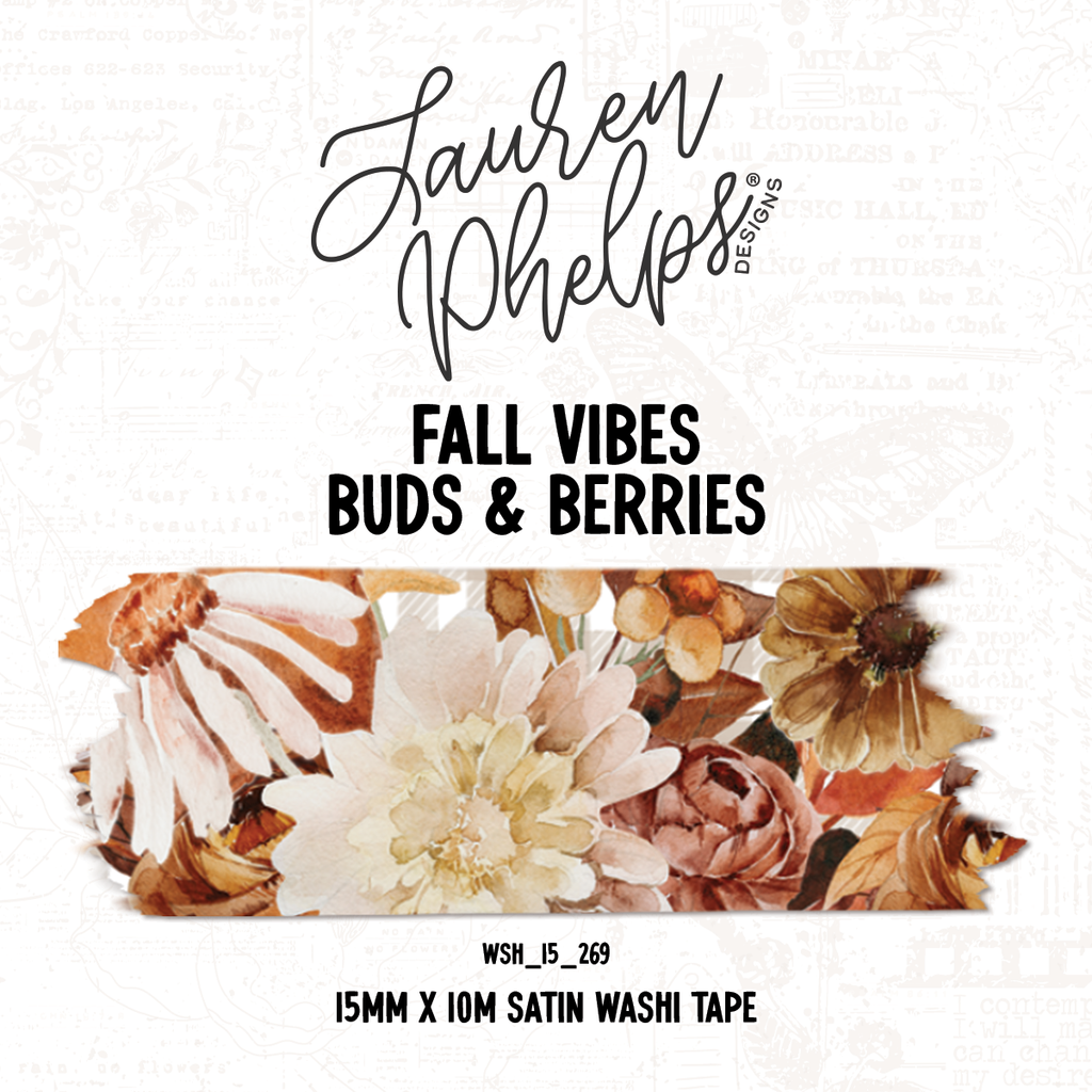 Fall Vibes Buds & Berries 2.0 | 15mm washi