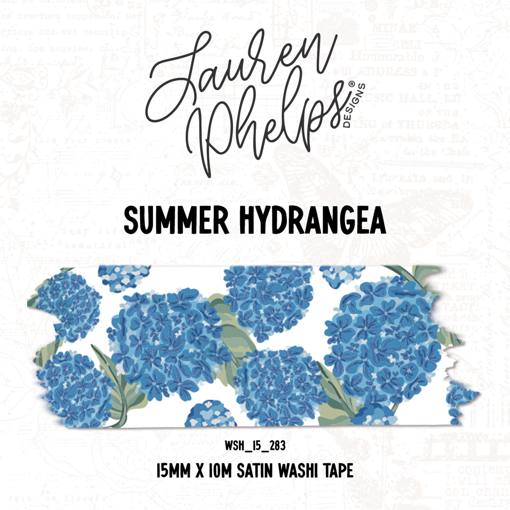 Summer Hydrangea | 15mm washi