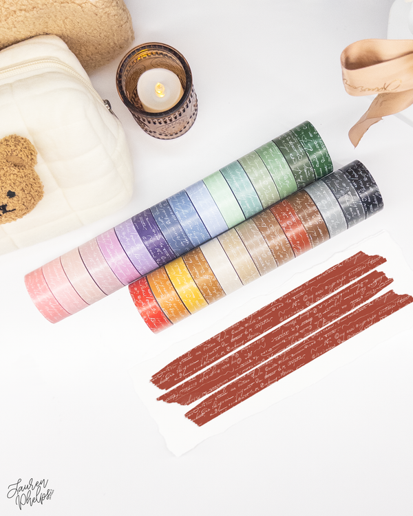 Current French Text 15mm washi