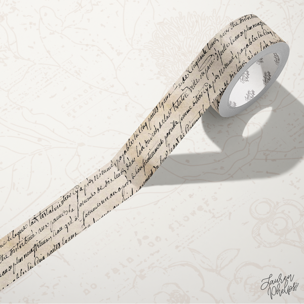 French Parchment 15mm washi | Best Seller