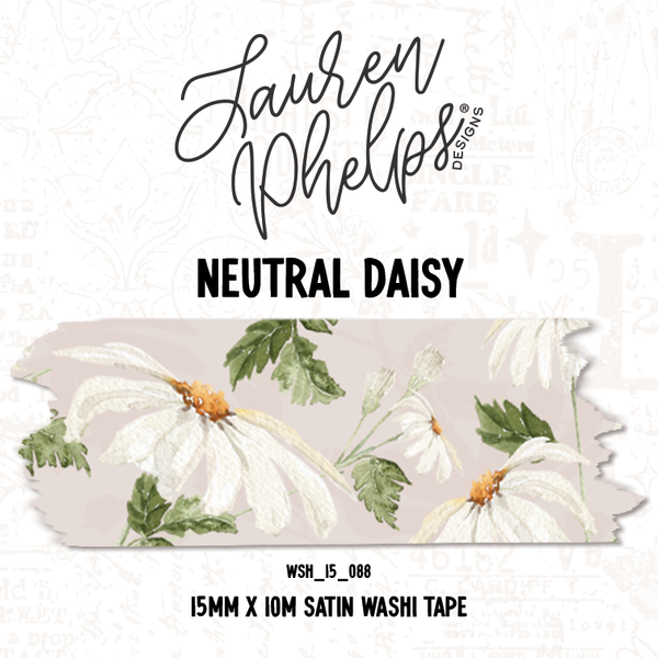 Neutral Daisy Washi Bundle