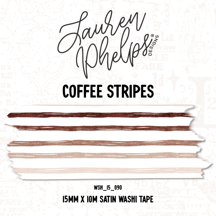 Neutral Stripes 15mm washi