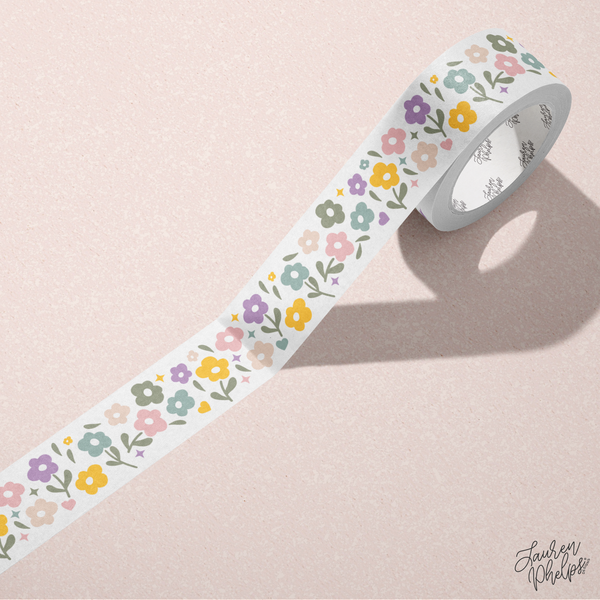 Dancing Daisy 15mm washi