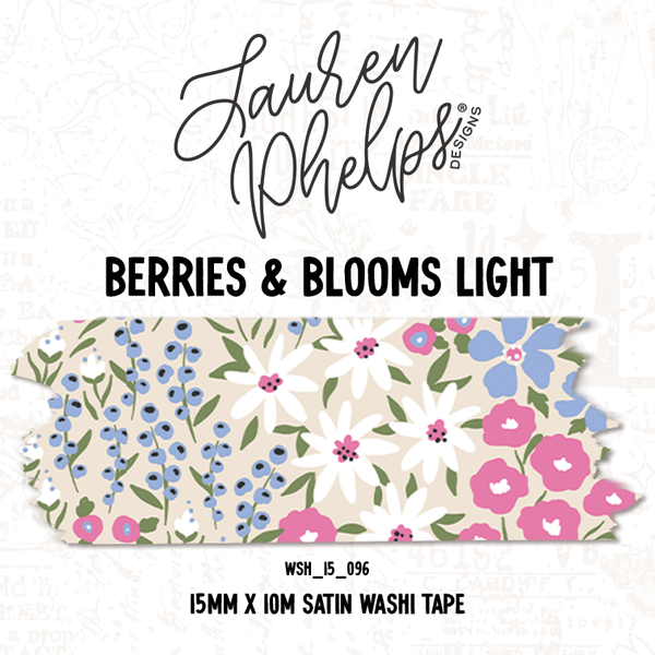 Light Berries & Blooms Washi Bundle