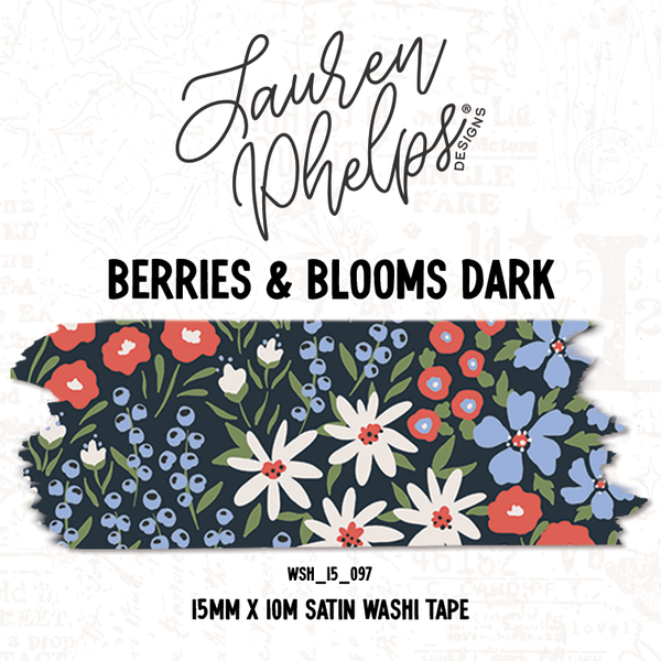 Dark Berries & Blooms Washi Bundles