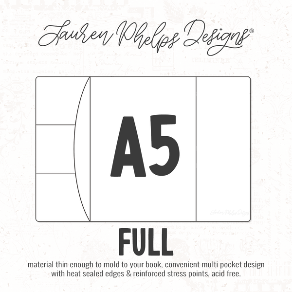 A5 | Clear Soft Vinyl Notebook Cover | 3 sizes