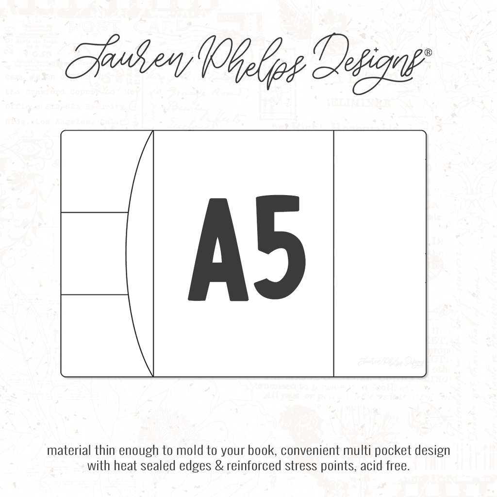 A5 | Clear Soft Vinyl Notebook Cover | 3 sizes