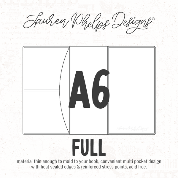 A6 | Clear Soft Vinyl Notebook Cover | 3 sizes