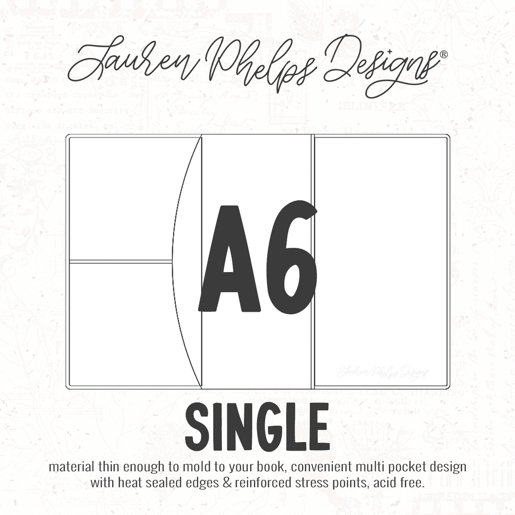 A6 | Clear Soft Vinyl Notebook Cover | 3 sizes