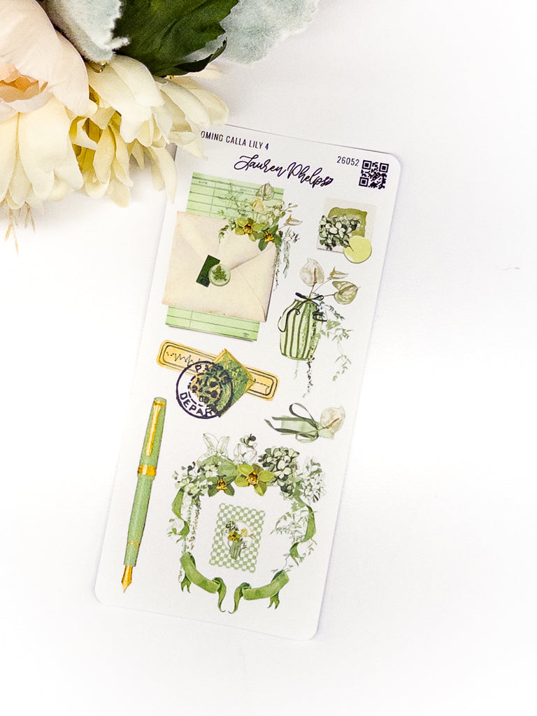 Blooming Collection | Calla Lily Deco Sticker Sheet